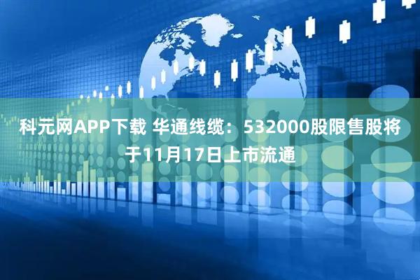 科元网APP下载 华通线缆：532000股限售股将于11月17日上市流通