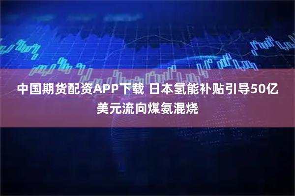 中国期货配资APP下载 日本氢能补贴引导50亿美元流向煤氨混烧